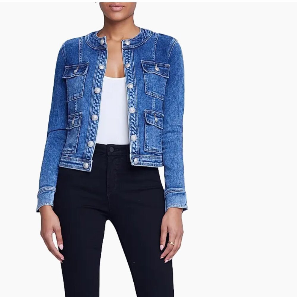 L'Agence Yari Collarless Jacket - XL